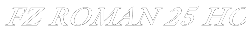 FZ ROMAN 25 HOLLOW ITALIC