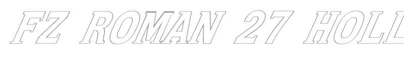 FZ ROMAN 27 HOLLOW ITALIC