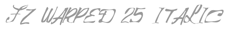 FZ WARPED 25 ITALIC