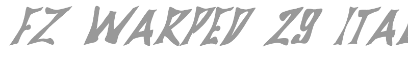 FZ WARPED 29 ITALIC