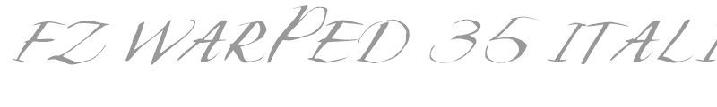 FZ WARPED 35 ITALIC