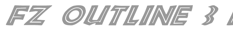 FZ OUTLINE 3 ITALIC