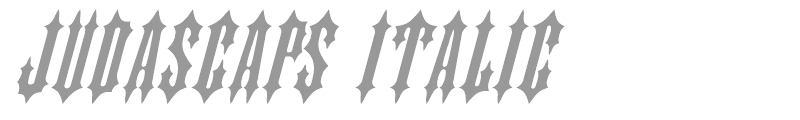 JudasCaps Italic