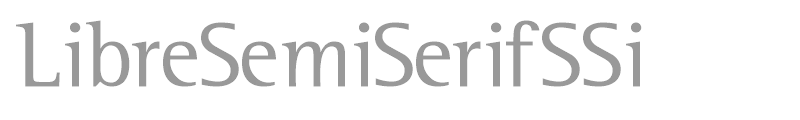 LibreSemiSerifSSi