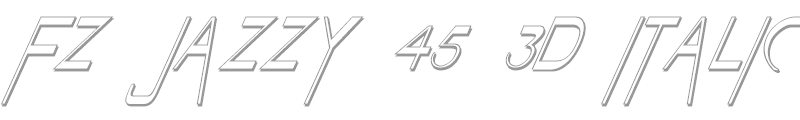 FZ JAZZY 45 3D ITALIC