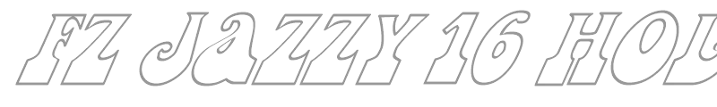 FZ JAZZY 16 HOLLOW ITALIC