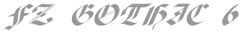 FZ GOTHIC 6 ITALIC