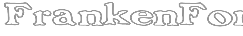 FrankenFont Large Hollow