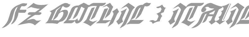 FZ GOTHIC 3 ITALIC
