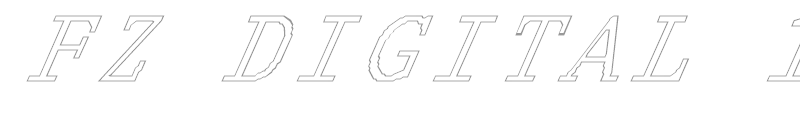 FZ DIGITAL 1 HOLLOW ITALIC
