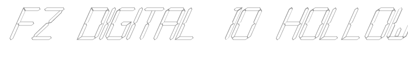 FZ DIGITAL 10 HOLLOW ITALIC