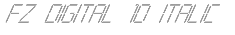 FZ DIGITAL 10 ITALIC