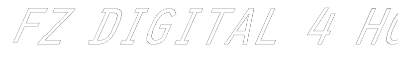 FZ DIGITAL 4 HOLLOW ITALIC