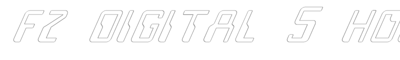 FZ DIGITAL 5 HOLLOW ITALIC
