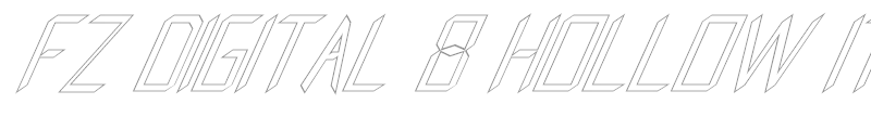 FZ DIGITAL 8 HOLLOW ITALIC