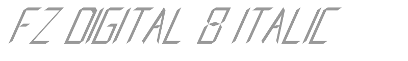 FZ DIGITAL 8 ITALIC