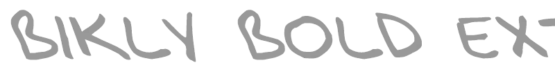 Bikly Bold Extreme Lefty Font