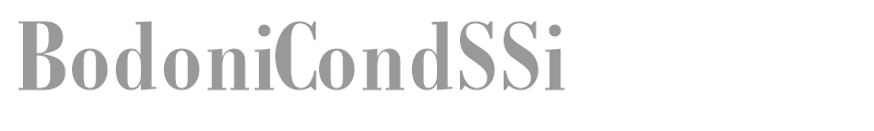 BodoniCondSSi
