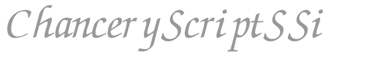 ChanceryScriptSSi