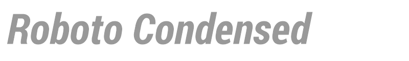 Roboto Condensed