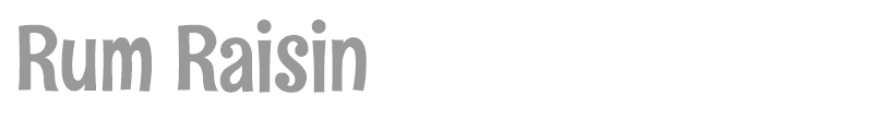 Rum Raisin