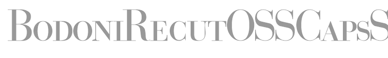 BodoniRecutOSSCapsSSi