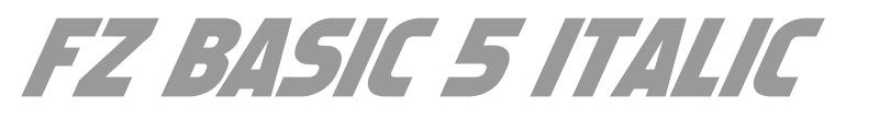 FZ BASIC 5 ITALIC