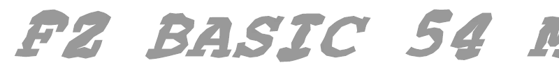 FZ BASIC 54 MANGLED ITALIC