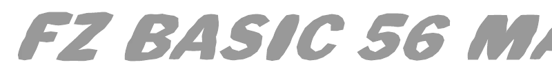 FZ BASIC 56 MANGLED ITALIC