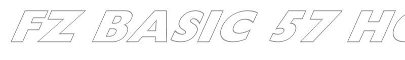 FZ BASIC 57 HOLLOW ITALIC