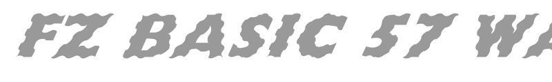 FZ BASIC 57 WAVEY ITALIC