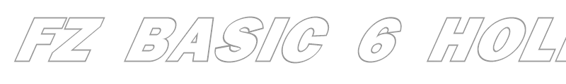 FZ BASIC 6 HOLLOW ITALIC