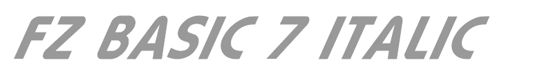 FZ BASIC 7 ITALIC