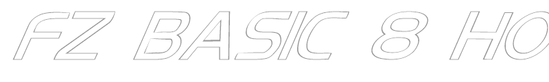 FZ BASIC 8 HOLLOW ITALIC