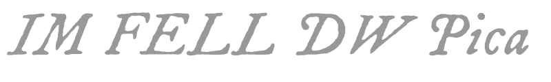 IM Fell DW Pica SC