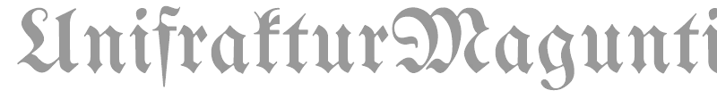 Unifraktur Maguntia