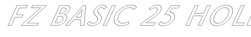 FZ BASIC 25 HOLLOW ITALIC