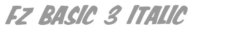 FZ BASIC 3 ITALIC