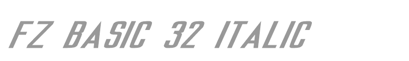 FZ BASIC 32 ITALIC
