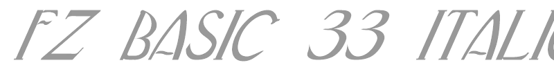 FZ BASIC 33 ITALIC