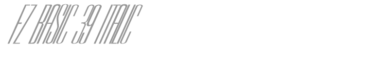 FZ BASIC 39 ITALIC