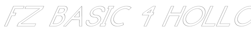 FZ BASIC 4 HOLLOW ITALIC