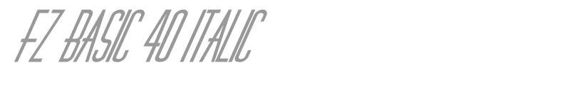 FZ BASIC 40 ITALIC