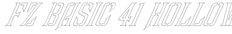 FZ BASIC 41 HOLLOW ITALIC