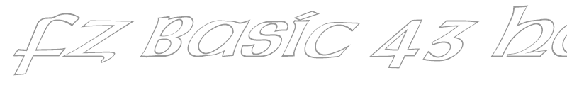 FZ BASIC 43 HOLLOW ITALIC