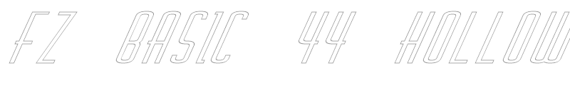 FZ BASIC 44 HOLLOW ITALIC