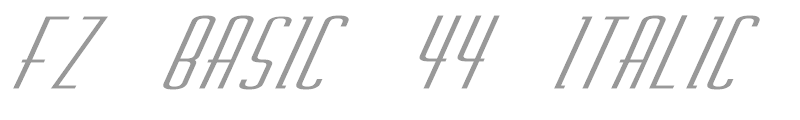 FZ BASIC 44 ITALIC