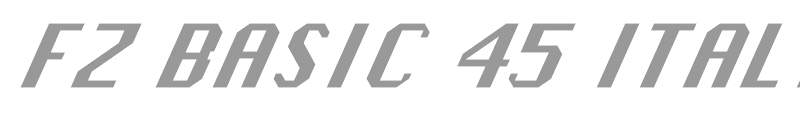 FZ BASIC 45 ITALIC