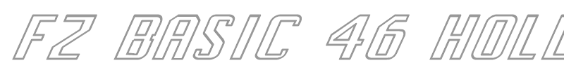 FZ BASIC 46 HOLLOW ITALIC