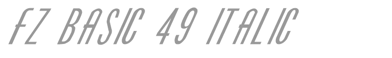 FZ BASIC 49 ITALIC